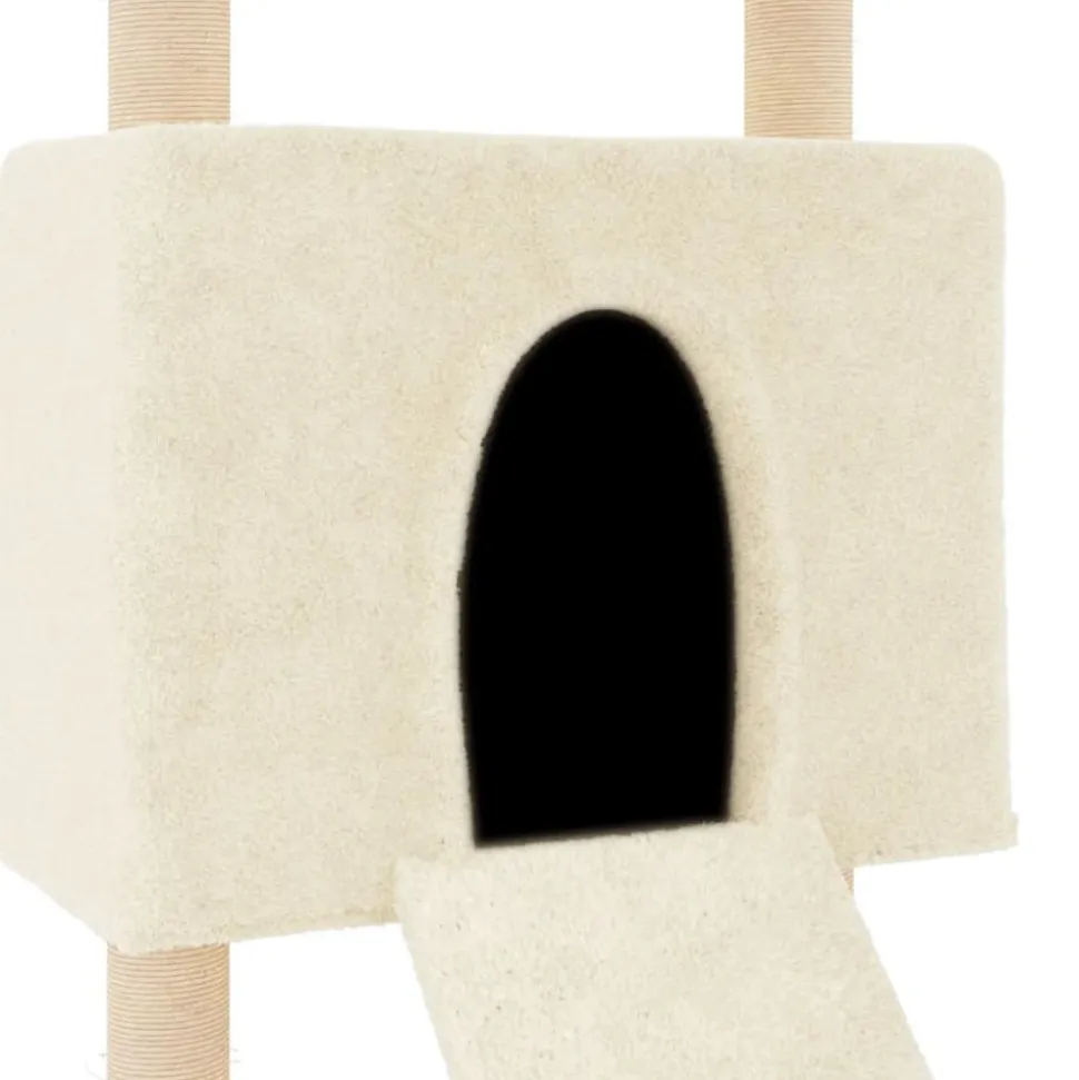 MAISON EXCLUSIVE - Arbre à chat avec griffoirs en sisal crème 153 cm