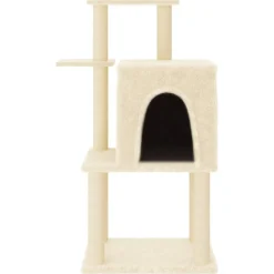 MAISON EXCLUSIVE - Arbre à chat avec griffoirs en sisal crème 97 cm
