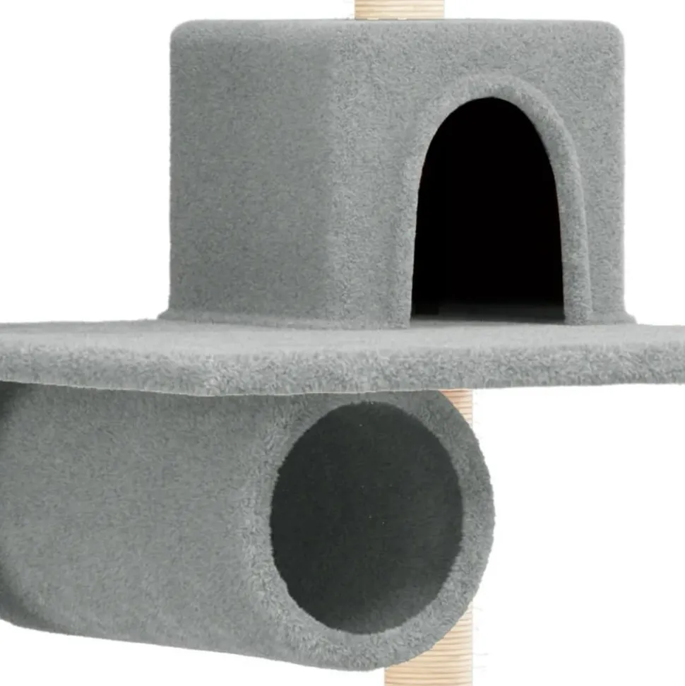 MAISON EXCLUSIVE - Arbre à chat avec griffoirs en sisal gris clair 168 cm