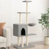 MAISON EXCLUSIVE - Arbre à chat avec griffoirs en sisal gris clair 145 cm