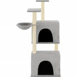 MAISON EXCLUSIVE - Arbre à chat avec griffoirs en sisal gris clair 122 cm