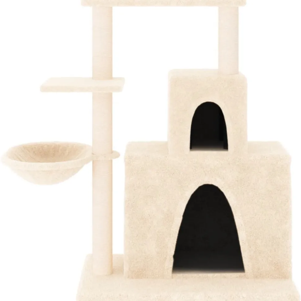 MAISON EXCLUSIVE - Arbre à chat avec griffoirs en sisal crème 83 cm