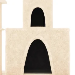 MAISON EXCLUSIVE - Arbre à chat avec griffoirs en sisal crème 83 cm