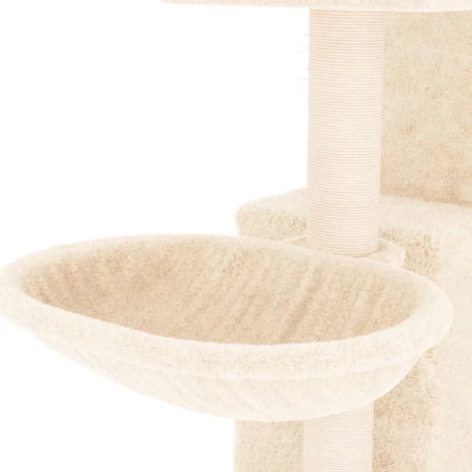 MAISON EXCLUSIVE - Arbre à chat avec griffoirs en sisal crème 83 cm
