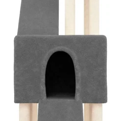 MAISON EXCLUSIVE - Arbre à chat avec griffoirs en sisal gris foncé 190 cm