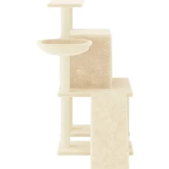 MAISON EXCLUSIVE - Arbre à chat avec griffoirs en sisal crème 96,5 cm
