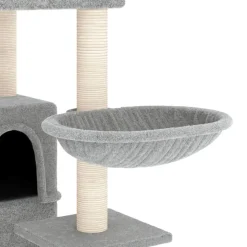 MAISON EXCLUSIVE - Arbre à chat avec griffoirs en sisal gris clair 175 cm