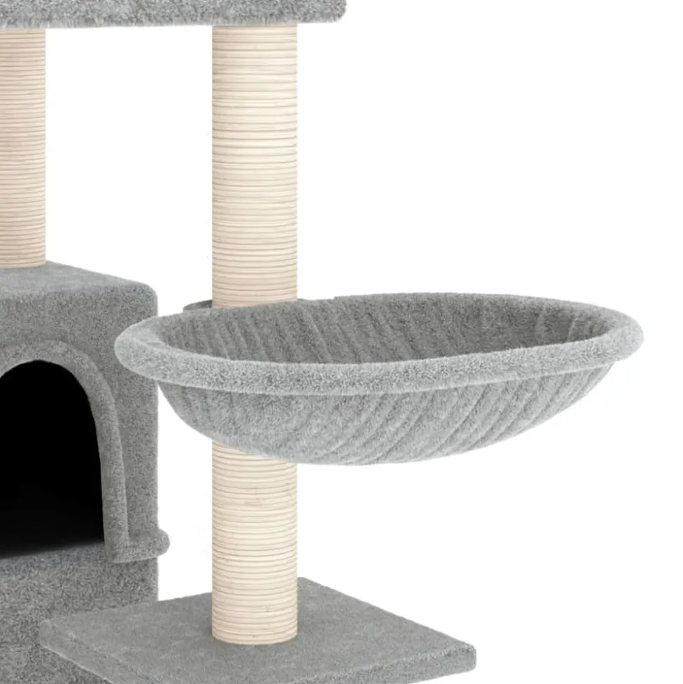 MAISON EXCLUSIVE - Arbre à chat avec griffoirs en sisal gris clair 175 cm