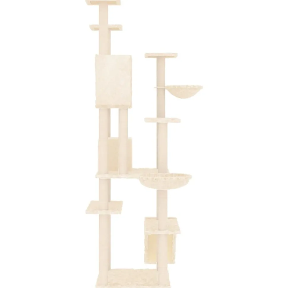 MAISON EXCLUSIVE - Arbre à chat avec griffoirs en sisal crème 191 cm