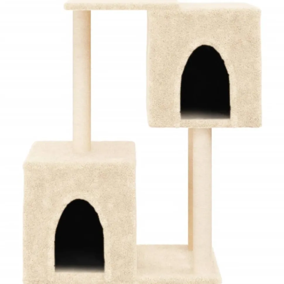 MAISON EXCLUSIVE - Arbre à chat avec griffoirs en sisal crème 86 cm