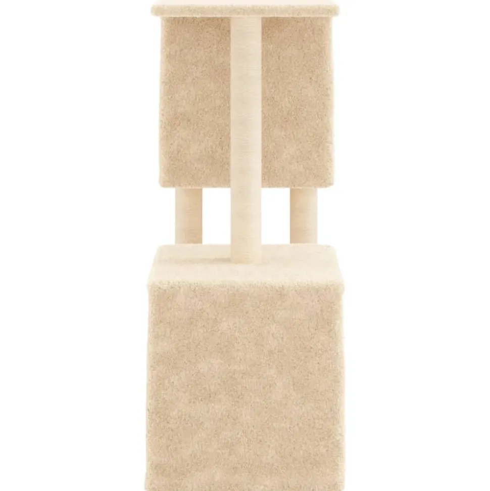 MAISON EXCLUSIVE - Arbre à chat avec griffoirs en sisal crème 86 cm