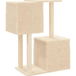 MAISON EXCLUSIVE - Arbre à chat avec griffoirs en sisal crème 86 cm