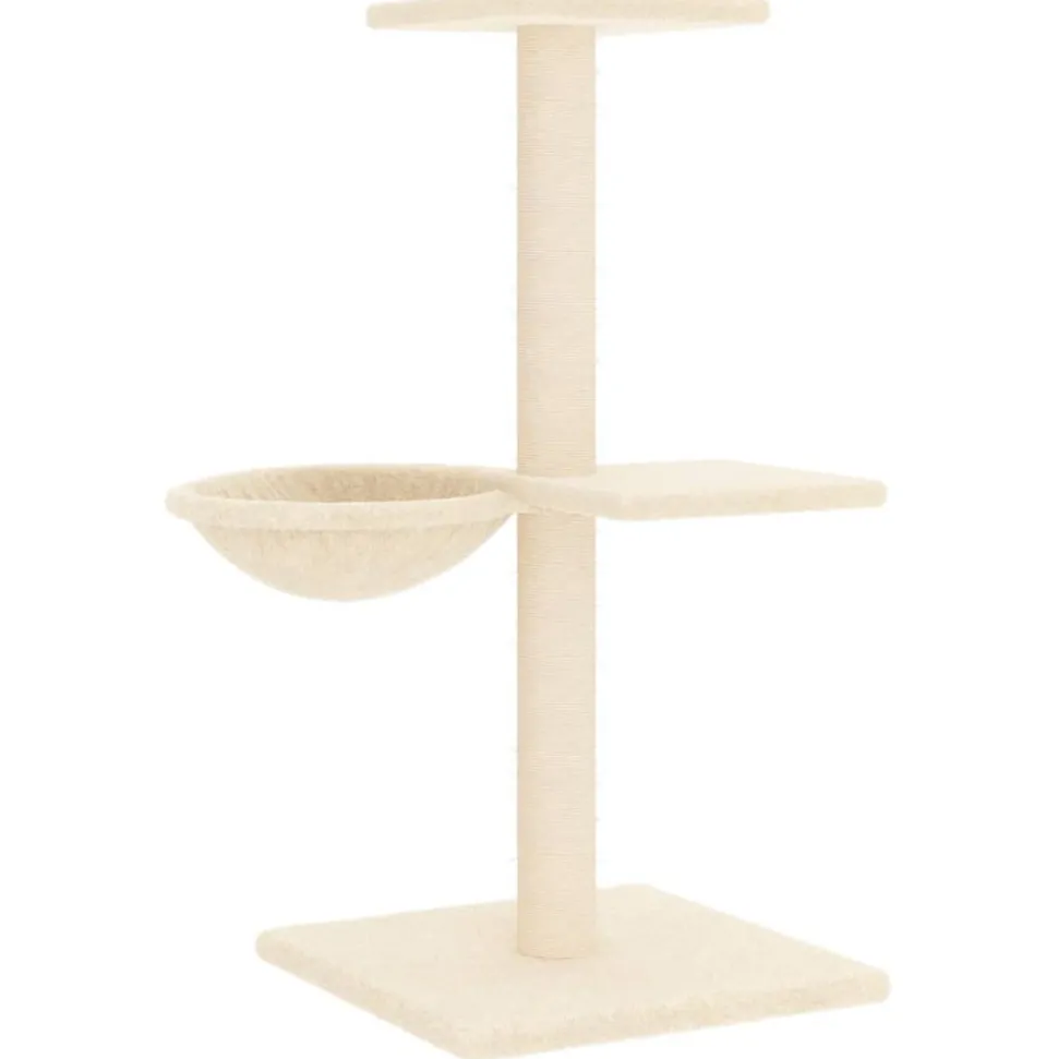 MAISON EXCLUSIVE - Arbre à chat avec griffoirs en sisal crème 72 cm