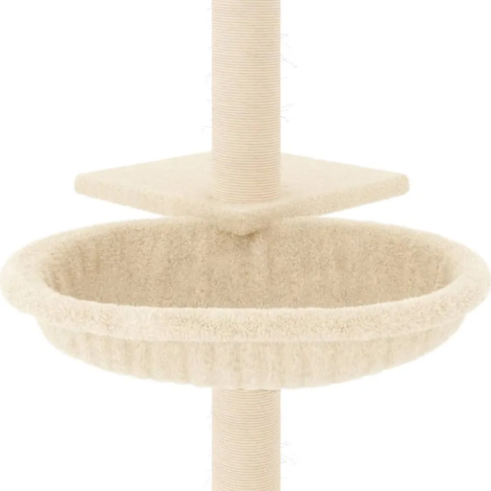 MAISON EXCLUSIVE - Arbre à chat avec griffoirs en sisal crème 72 cm