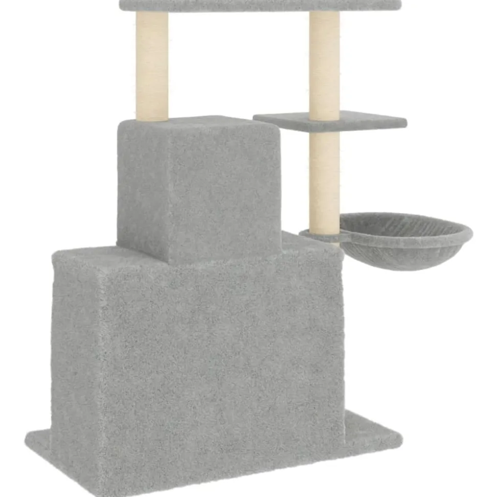 MAISON EXCLUSIVE - Arbre à chat avec griffoirs en sisal gris clair 83 cm