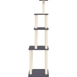 MAISON EXCLUSIVE - Arbre à chat avec griffoirs en sisal gris foncé 183 cm