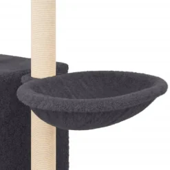 MAISON EXCLUSIVE - Arbre à chat avec griffoirs en sisal gris foncé 145 cm