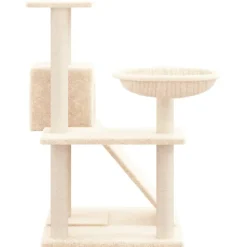 MAISON EXCLUSIVE - Arbre à chat avec griffoirs en sisal crème 82 cm
