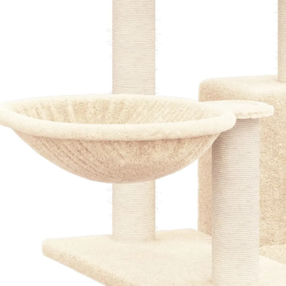 MAISON EXCLUSIVE - Arbre à chat avec griffoirs en sisal crème 82 cm