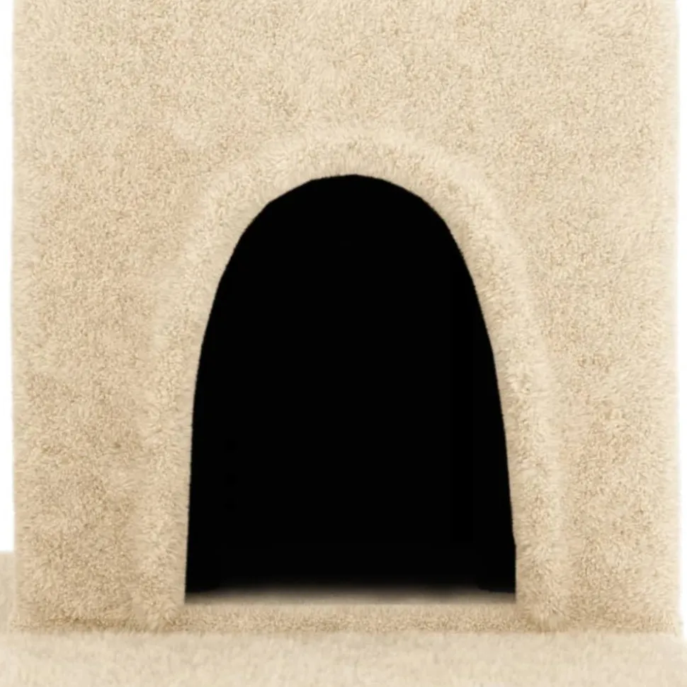 MAISON EXCLUSIVE - Arbre à chat avec griffoirs en sisal crème 154 cm