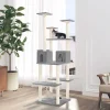 MAISON EXCLUSIVE - Arbre à chat avec griffoirs en sisal gris clair 167 cm