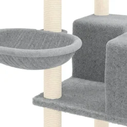 MAISON EXCLUSIVE - Arbre à chat avec griffoirs en sisal gris clair 167 cm