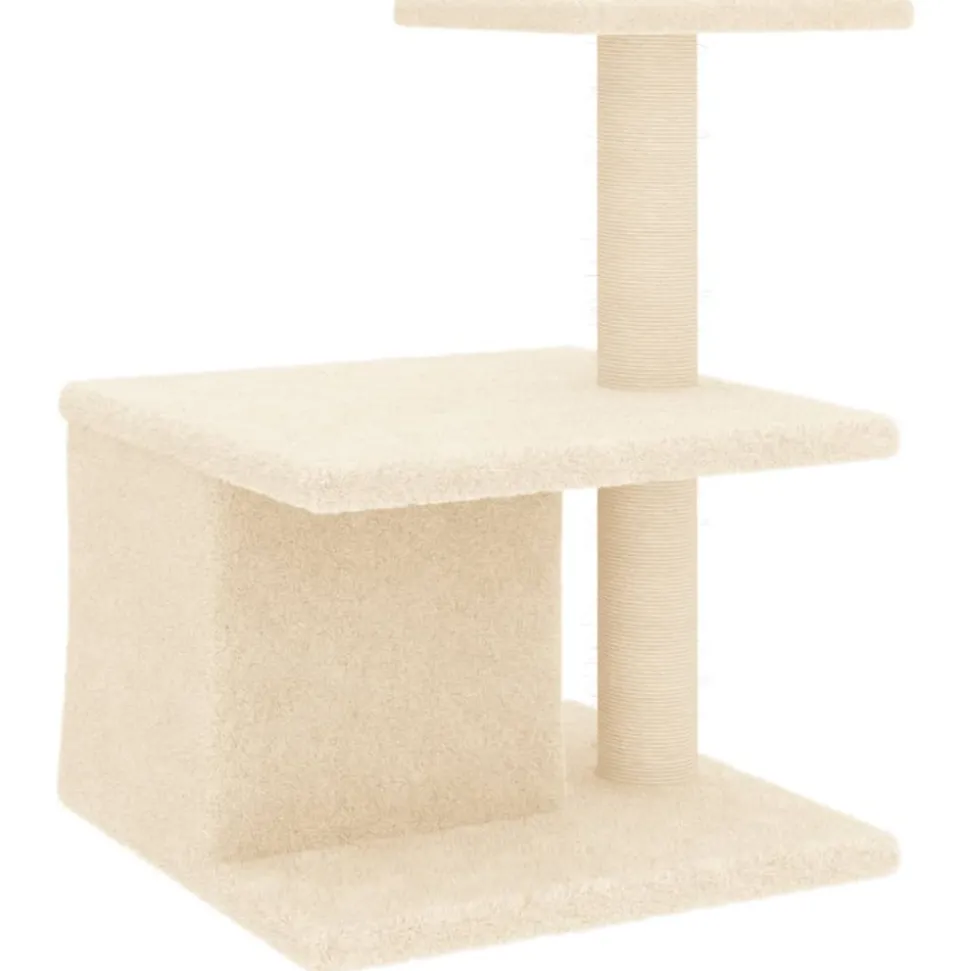 MAISON EXCLUSIVE - Arbre à chat avec griffoirs en sisal crème 48 cm