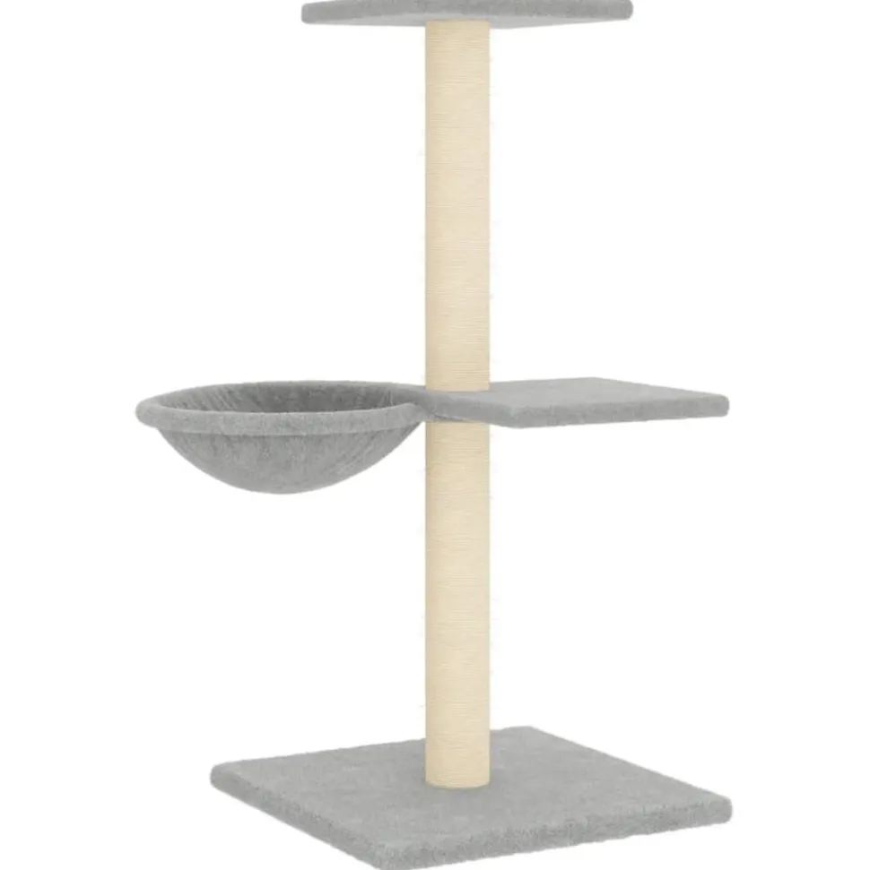 MAISON EXCLUSIVE - Arbre à chat avec griffoirs en sisal gris clair 72 cm