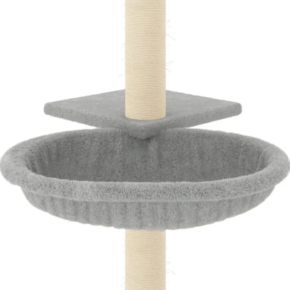 MAISON EXCLUSIVE - Arbre à chat avec griffoirs en sisal gris clair 72 cm