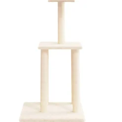 MAISON EXCLUSIVE - Arbre à chat avec griffoirs en sisal crème 85,5 cm