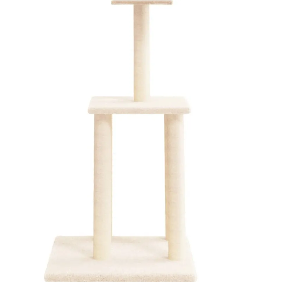 MAISON EXCLUSIVE - Arbre à chat avec griffoirs en sisal crème 85,5 cm