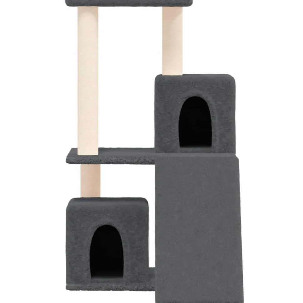MAISON EXCLUSIVE - Arbre à chat avec griffoirs en sisal gris foncé 82 cm