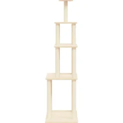 MAISON EXCLUSIVE - Arbre à chat avec griffoirs en sisal crème 183 cm