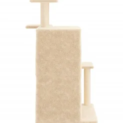 MAISON EXCLUSIVE - Arbre à chat avec griffoirs en sisal crème 97 cm