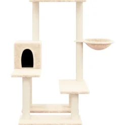 MAISON EXCLUSIVE - Arbre à chat avec griffoirs en sisal crème 94,5 cm