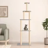 MAISON EXCLUSIVE - Arbre à chat avec griffoirs en sisal gris clair 183 cm