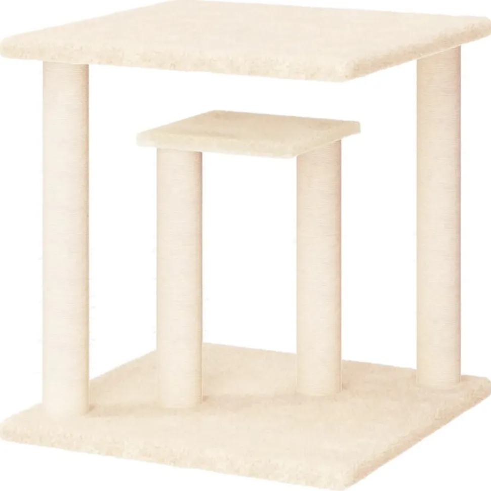 MAISON EXCLUSIVE - Arbres à chat avec plates-formes crème 50 cm