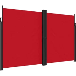 MAISON EXCLUSIVE - Auvent latéral rétractable rouge 200x1200 cm