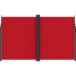 MAISON EXCLUSIVE - Auvent latéral rétractable rouge 200x1200 cm