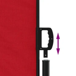 MAISON EXCLUSIVE - Auvent latéral rétractable rouge 200x1200 cm