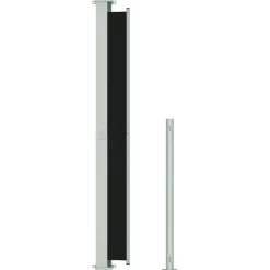 MAISON EXCLUSIVE - Auvent latéral rétractable de patio 220x300 cm noir