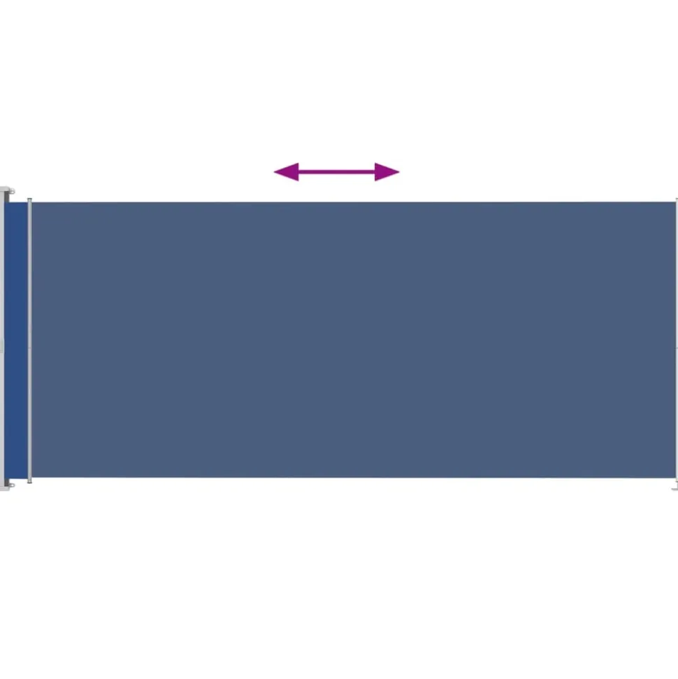 MAISON EXCLUSIVE - Auvent latéral rétractable de patio 200x500 cm bleu