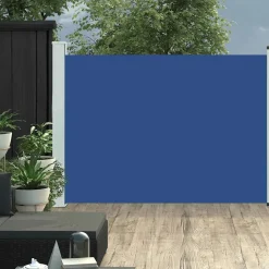 MAISON EXCLUSIVE - Auvent latéral rétractable de patio 100x500 cm bleu