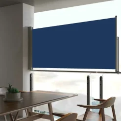 MAISON EXCLUSIVE - Auvent latéral rétractable de patio 60x300 cm bleu