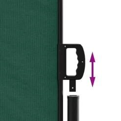 MAISON EXCLUSIVE - Auvent latéral rétractable vert foncé 140x600 cm