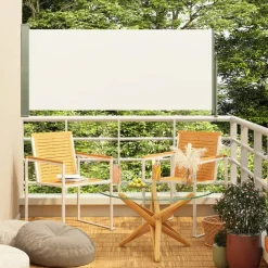 MAISON EXCLUSIVE - Auvent latéral rétractable de patio 160x300 cm crème