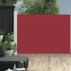 MAISON EXCLUSIVE - Auvent latéral rétractable de patio 120x500 cm rouge