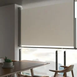 MAISON EXCLUSIVE - Auvent latéral rétractable de patio 160 x 300 cm blanc cassé