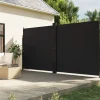 MAISON EXCLUSIVE - Auvent latéral rétractable noir 200x1200 cm