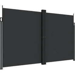 MAISON EXCLUSIVE - Auvent latéral rétractable noir 200x1200 cm